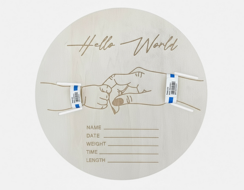 Birth Announcement Plaque